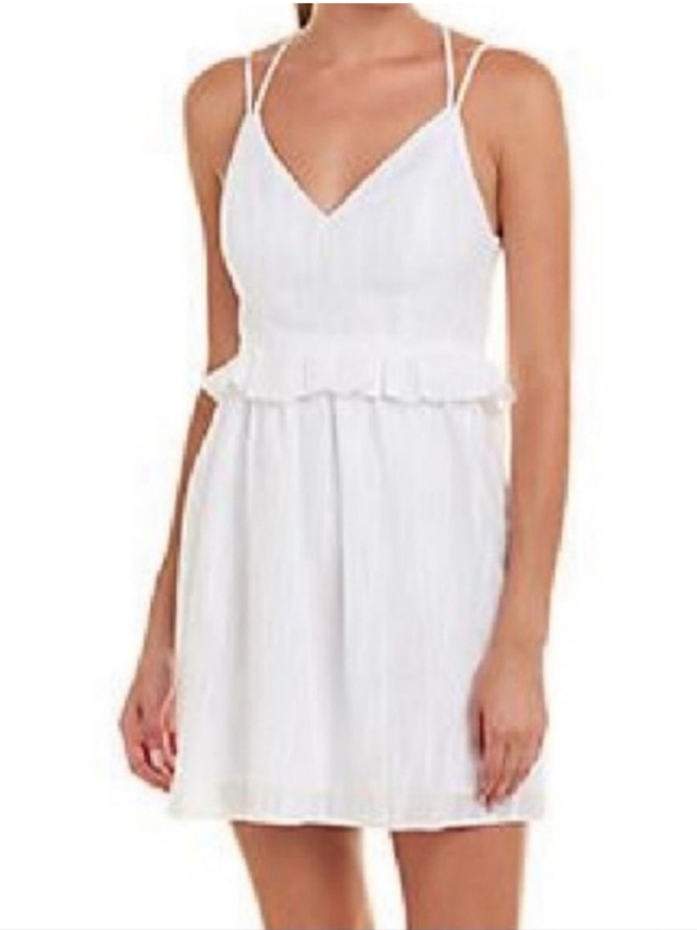 BCBGeneration Ruffle Cotton Shift Dress. 6. NWT. $98!